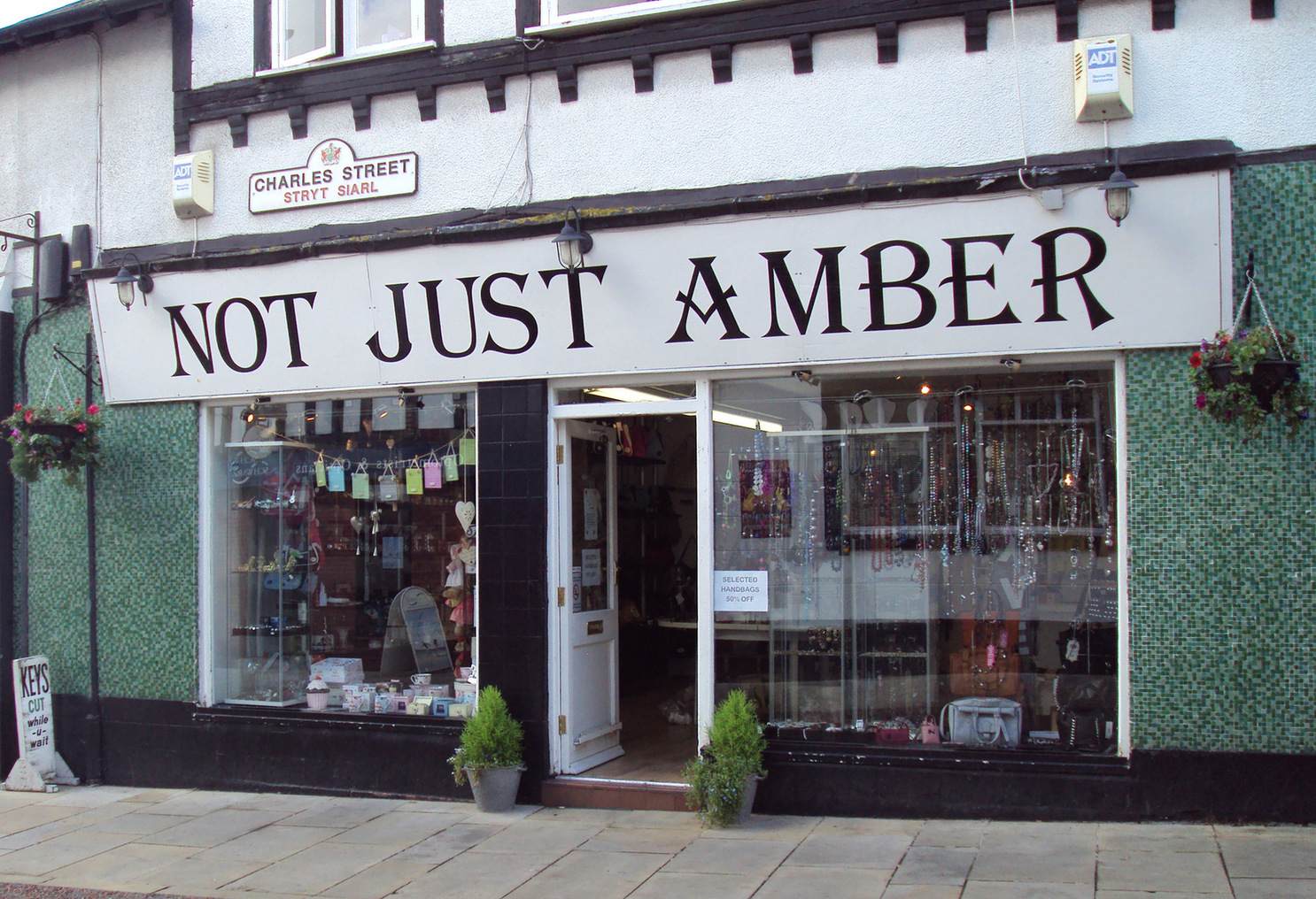 Not Just Amber  shop, Charles Street, Wrexham, Wales.
