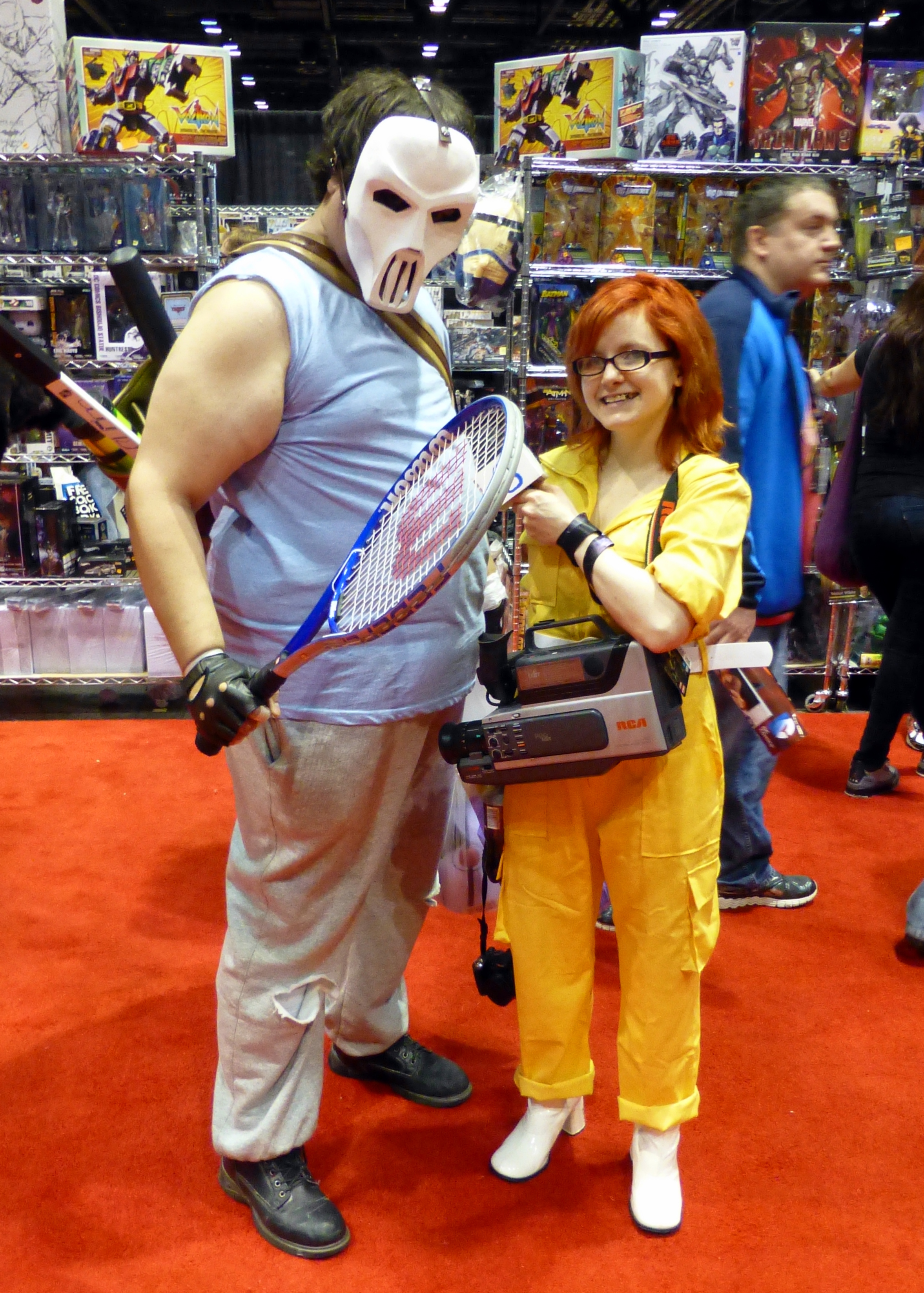 Casey Jones and April O'Neil 
 
Cosplay at Chicago Comic & Entertainment Expo (C2E2) 2014.