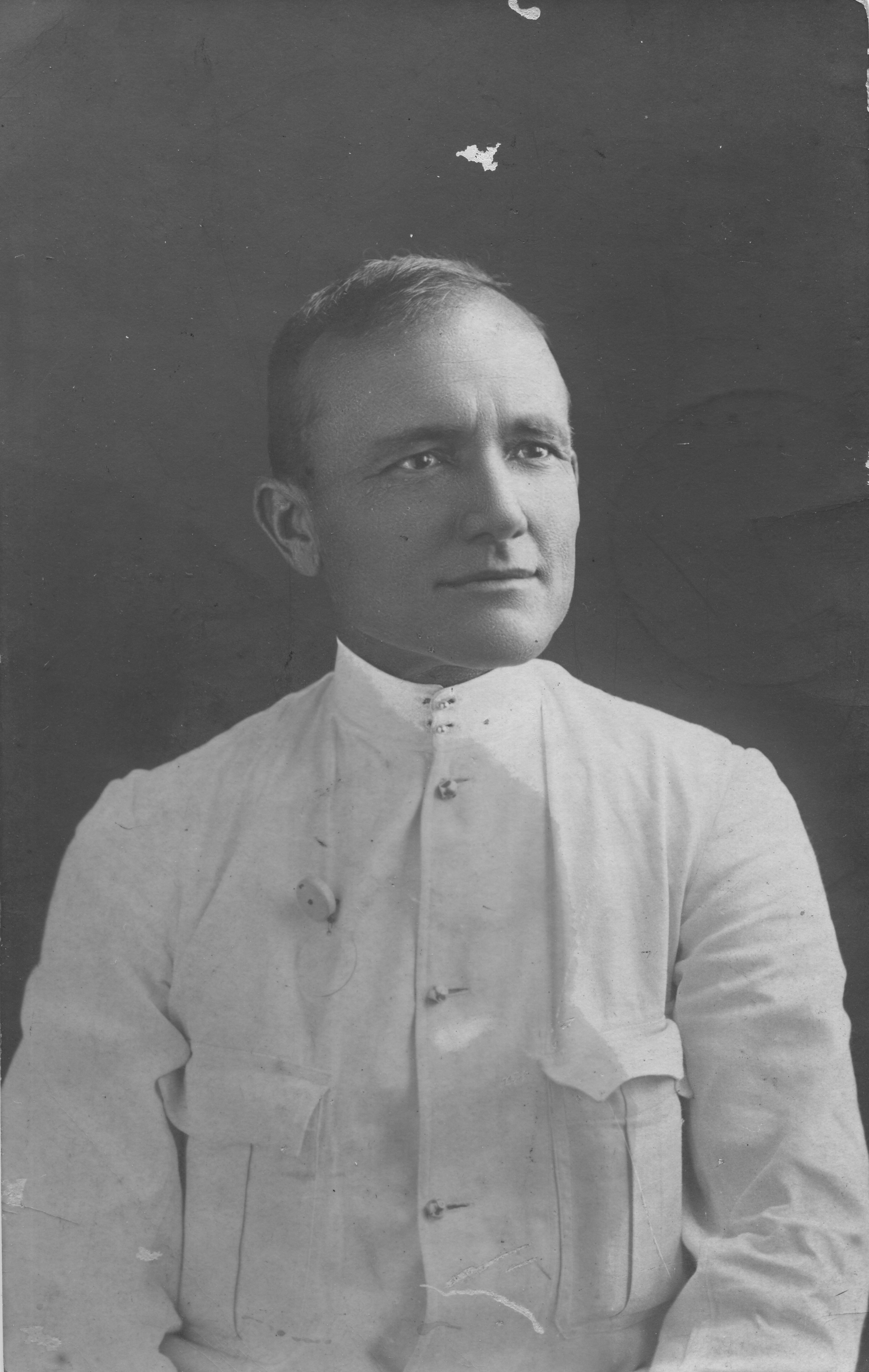 Studio portrait of Aubrey Hall, Cossack.