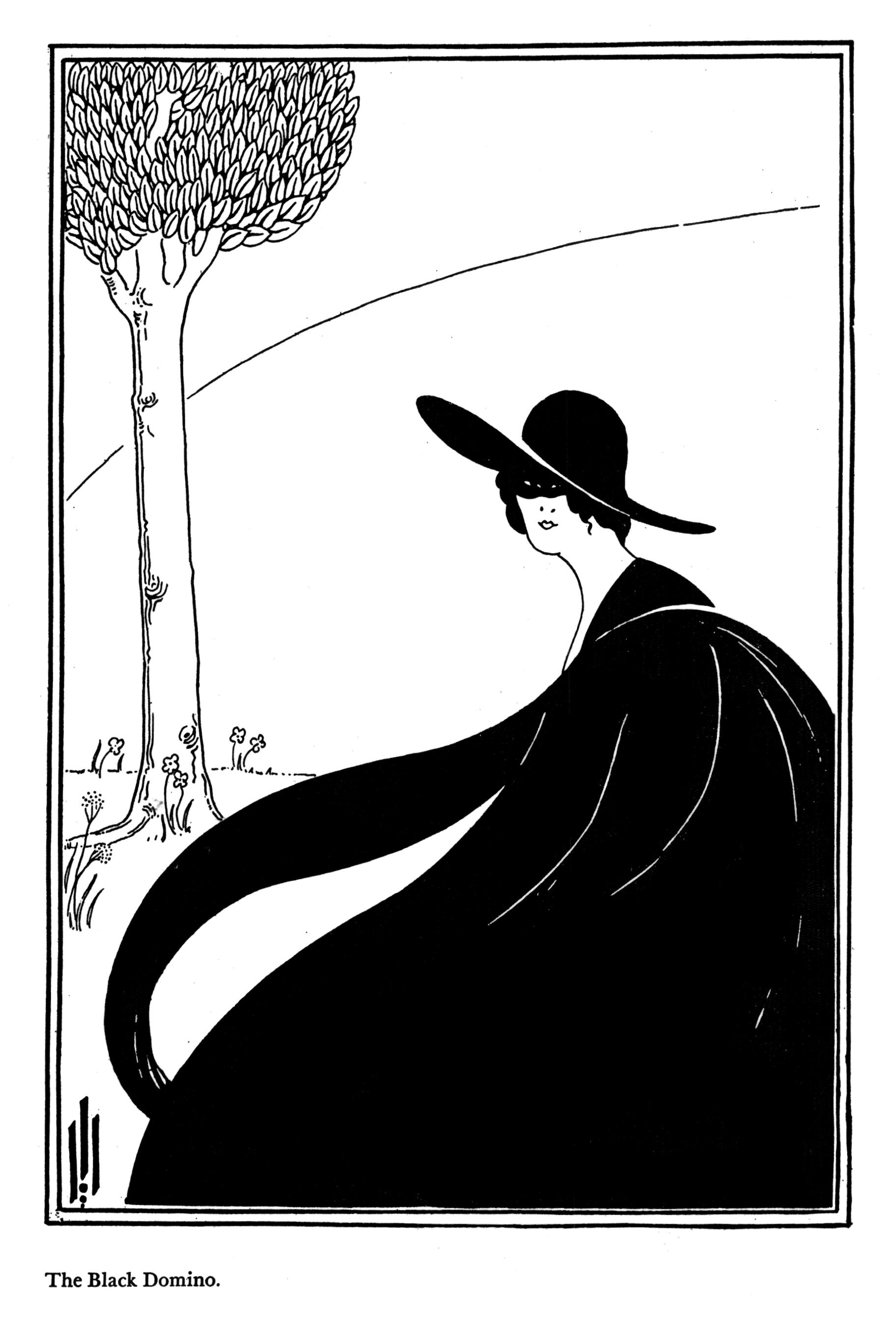 Forgery wrongly attributed to Aubrey Beardsley ( https://www.loc.gov/pictures/item/20022002/ )
