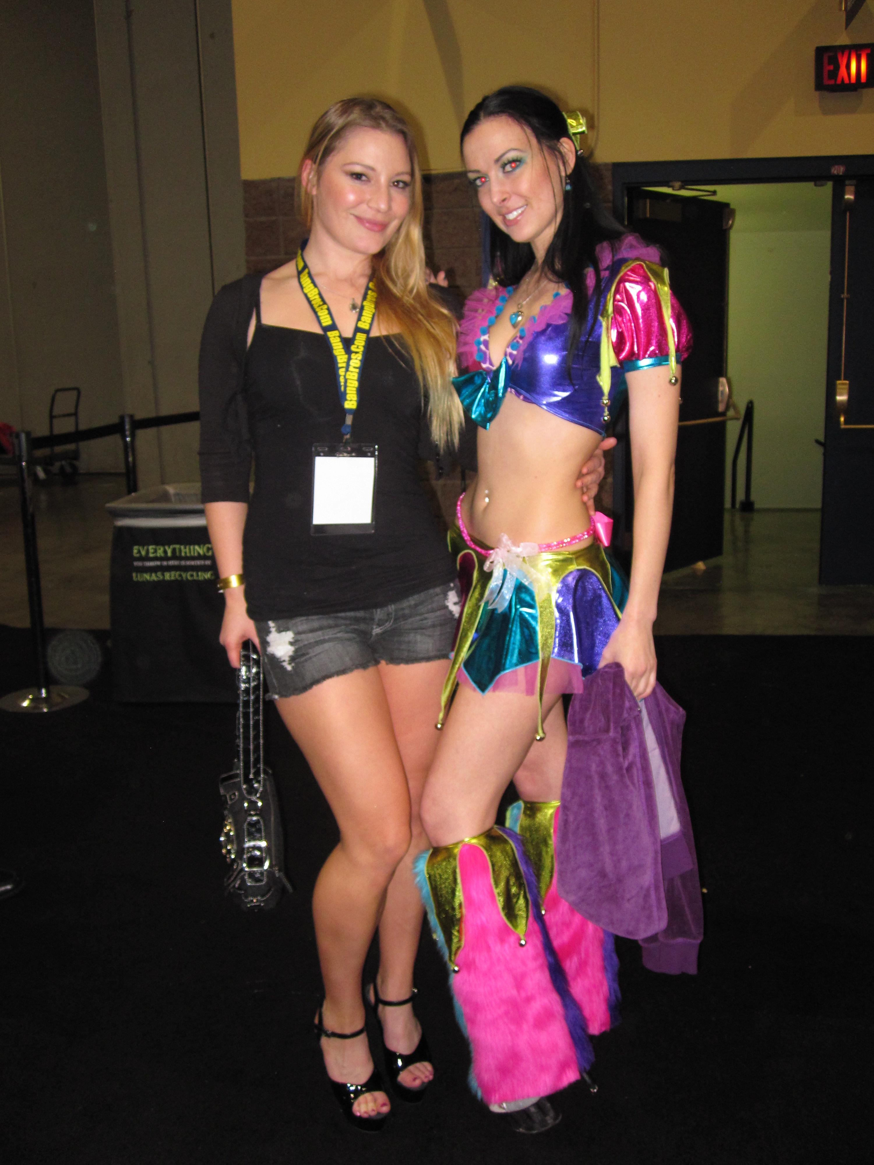 Aurora Snow with Violet Marcell from the AVN expo 2011