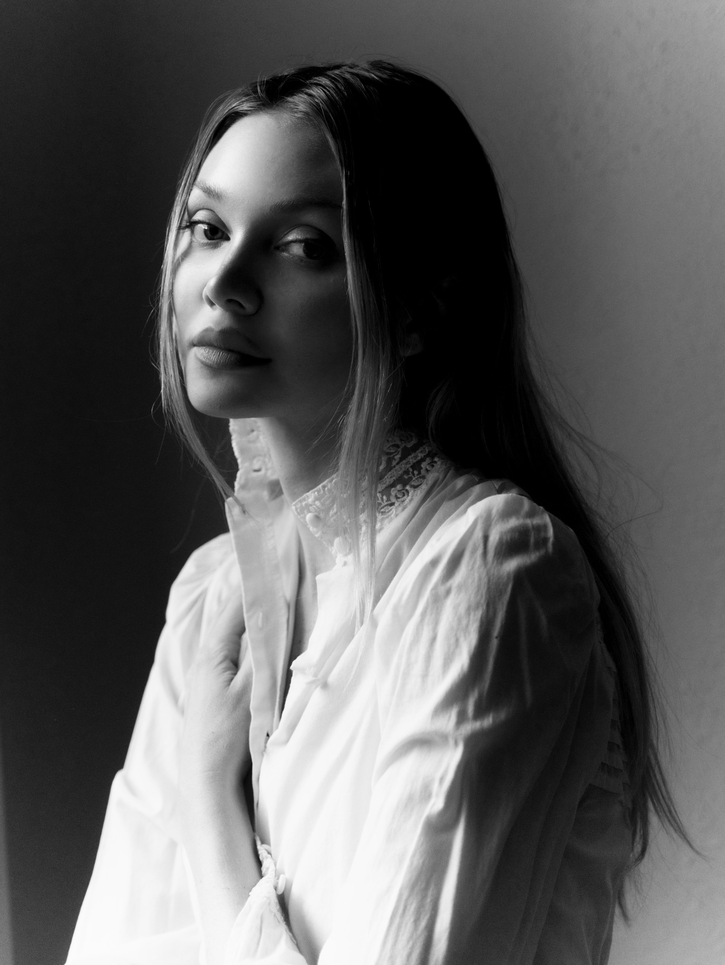 Jessie Andrews, actress and model photographed by Grant Legan in New York, 2025.