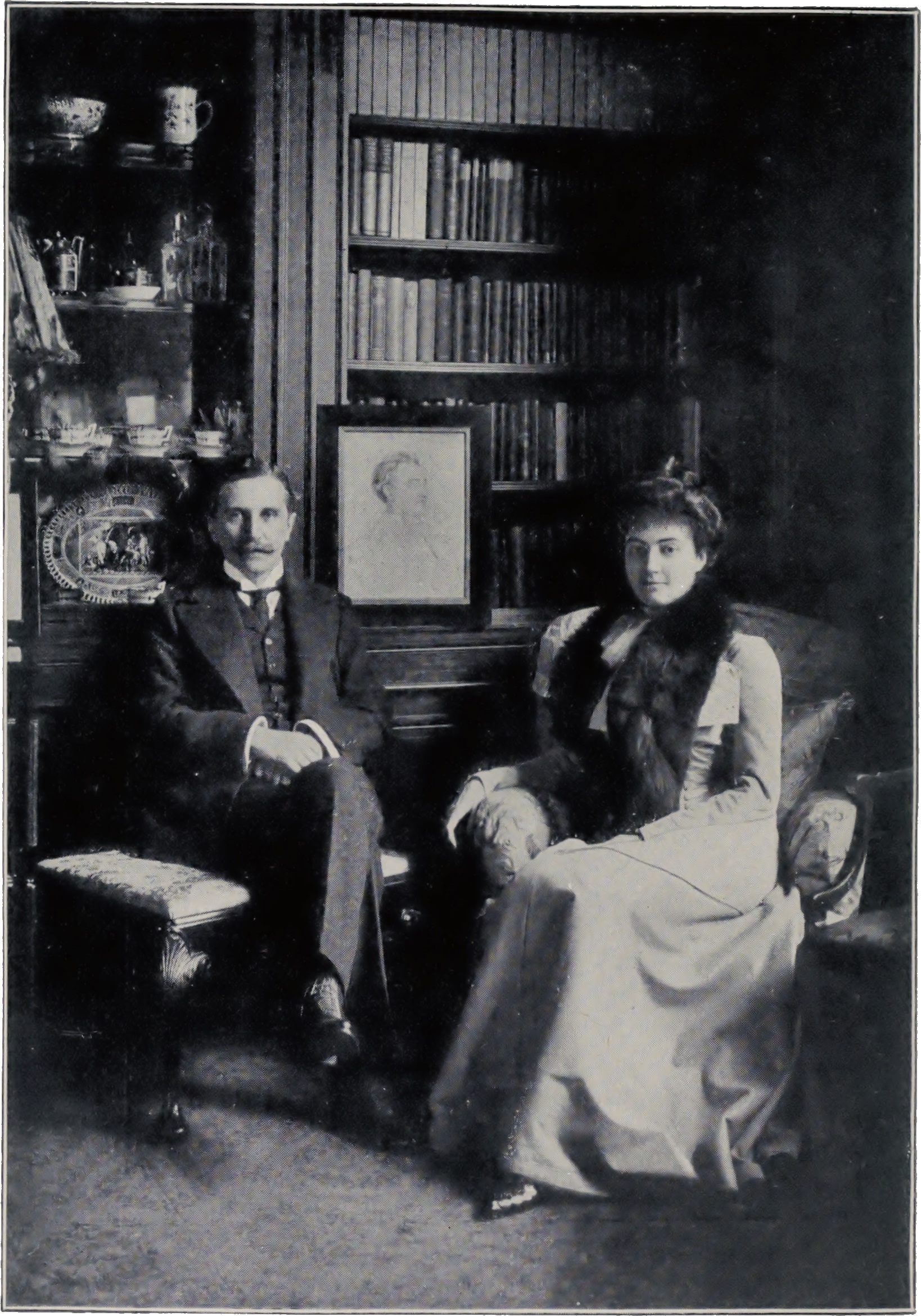 Plate from p. 92 of  The Last Will and Testament of Cecil John Rhodes  (1902). James Rochfort Maguire and his wife Julia Beatrice Peel