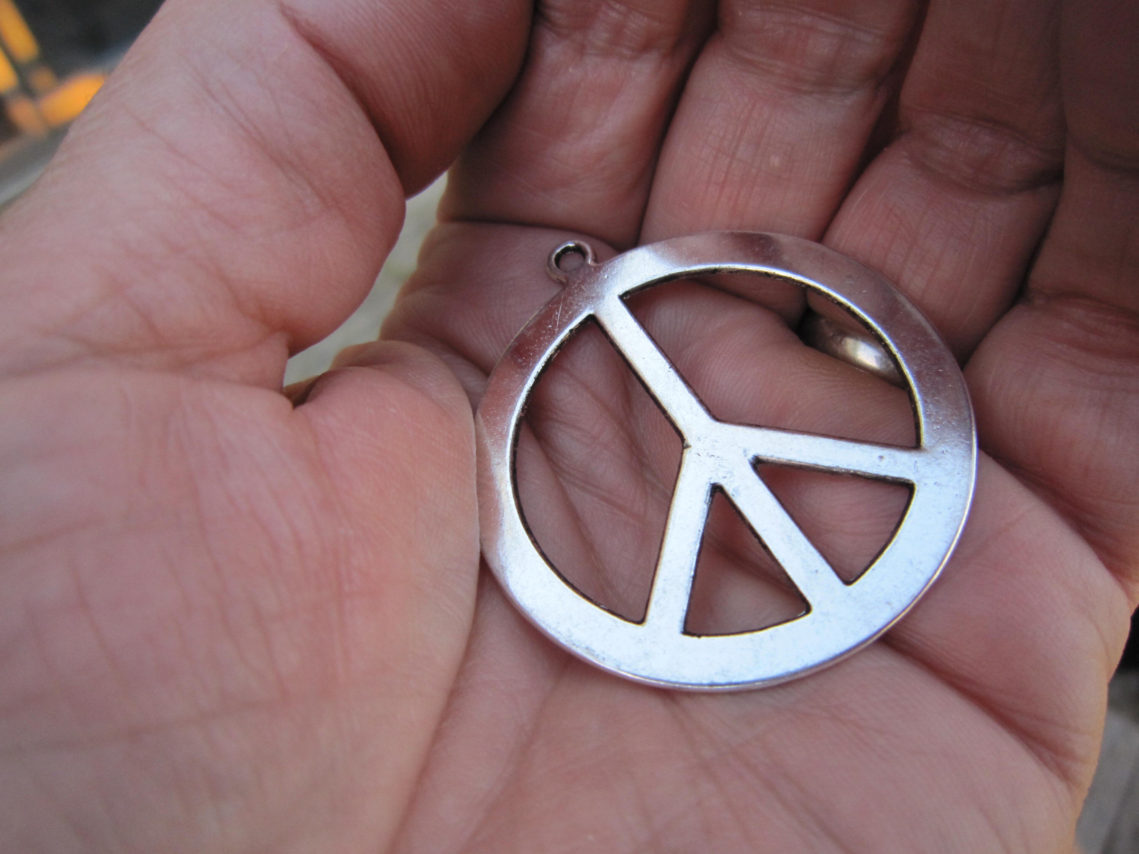 PEACE
A person's hands can tell a story. Take a picture of someone's hands today.
