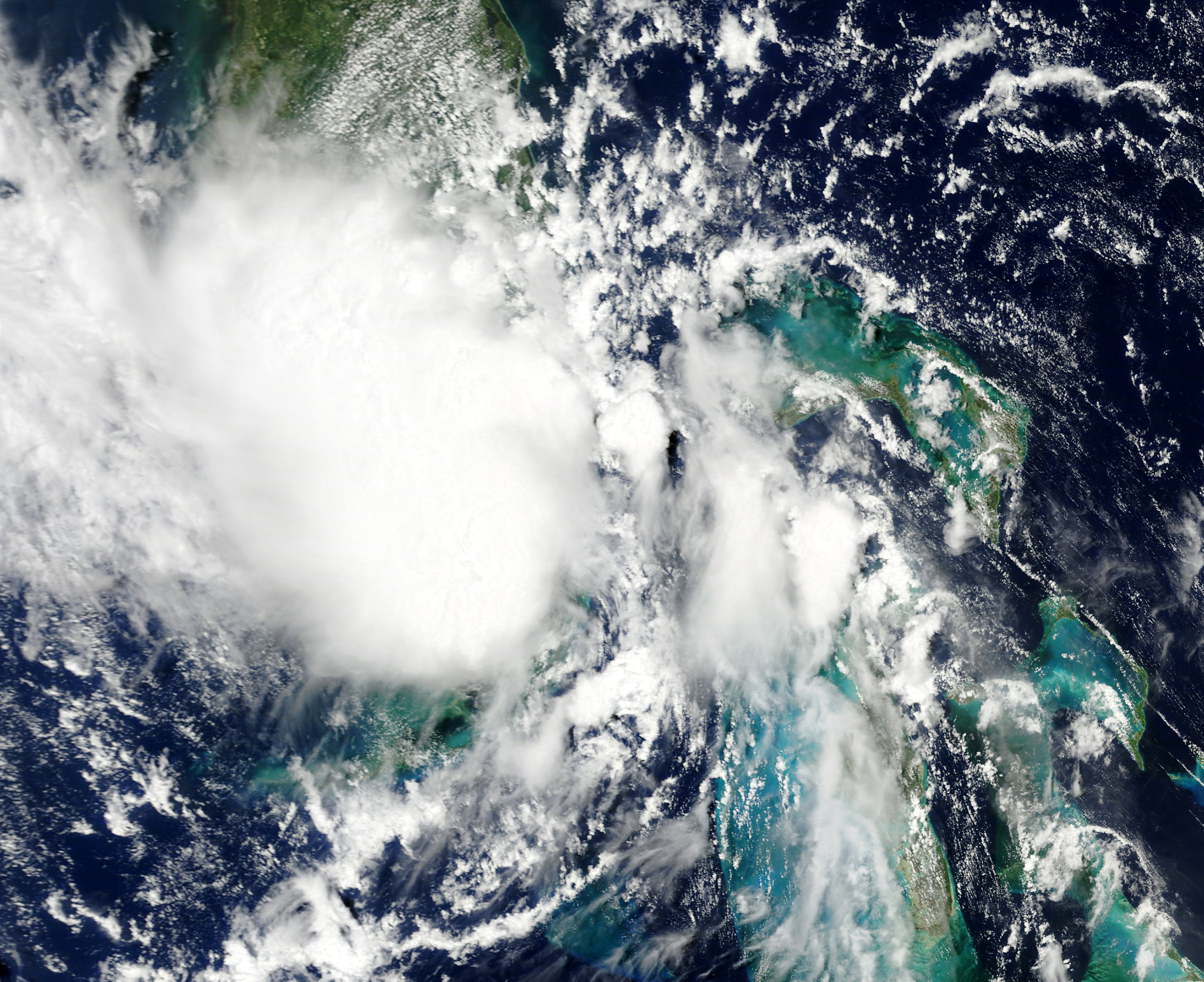 Tropical Storm Bonnie over Florida.