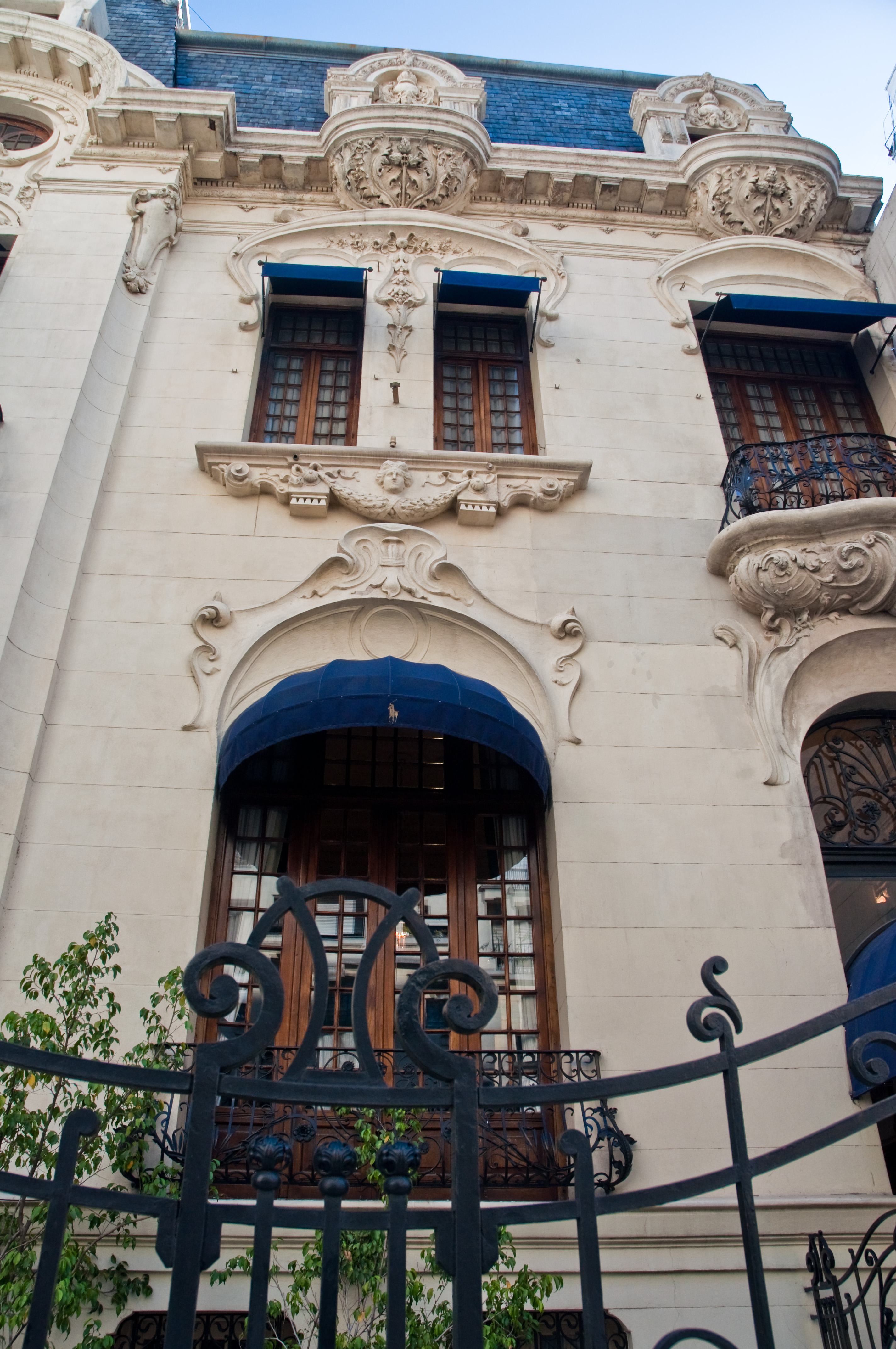 The Lloubet Residence, on 1776 Alvear Avenue, Buenos Aires. Designed by Arturo Prins around 1910, the building housed a Polo Ralph Lauren store from 1999 to 2012.