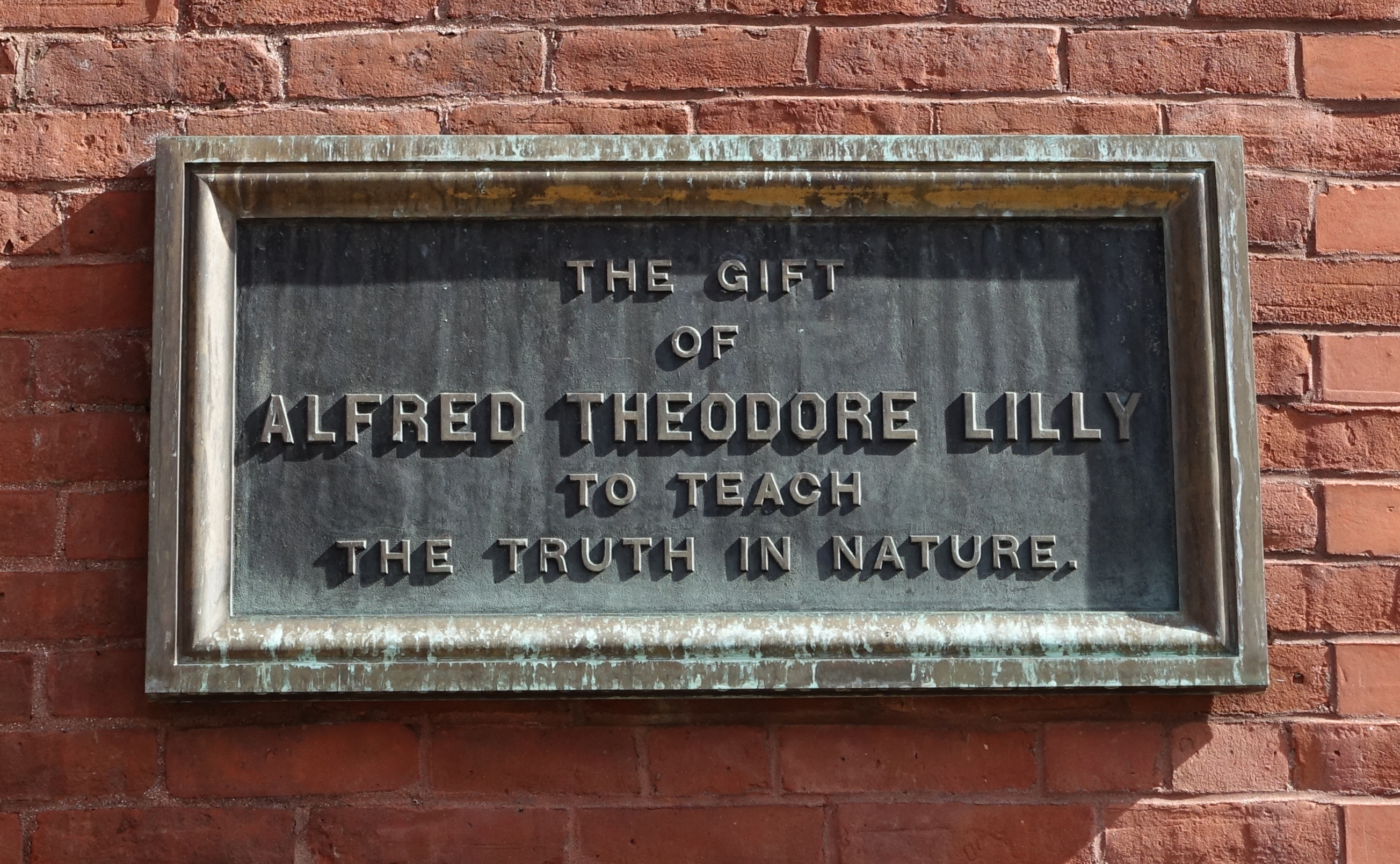 Alfred Theodore Lilly Hall plaque - Smith College - Northampton, Massachusetts, USA.