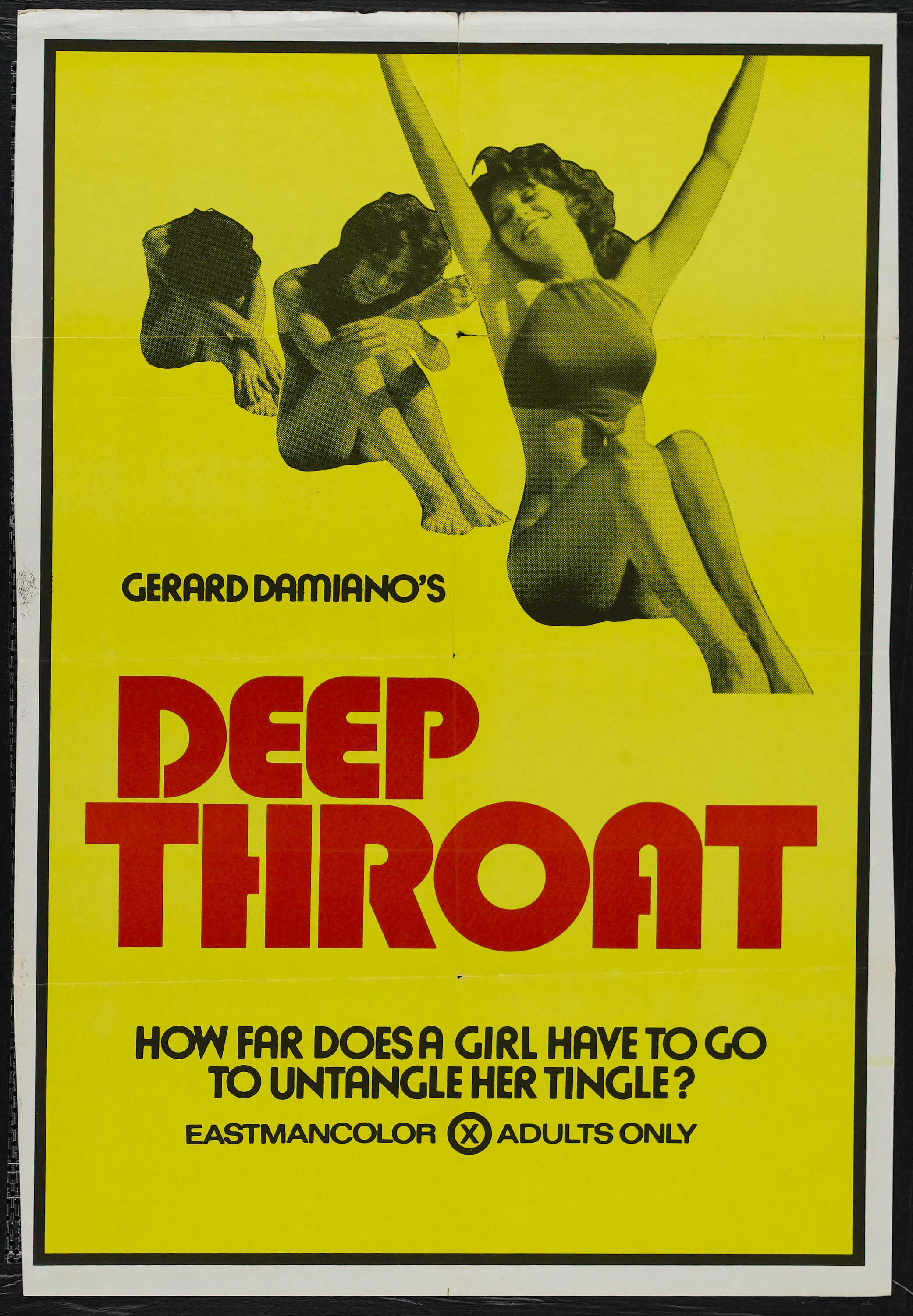 Film poster for   Deep Throat  , a noted pornographic film.
