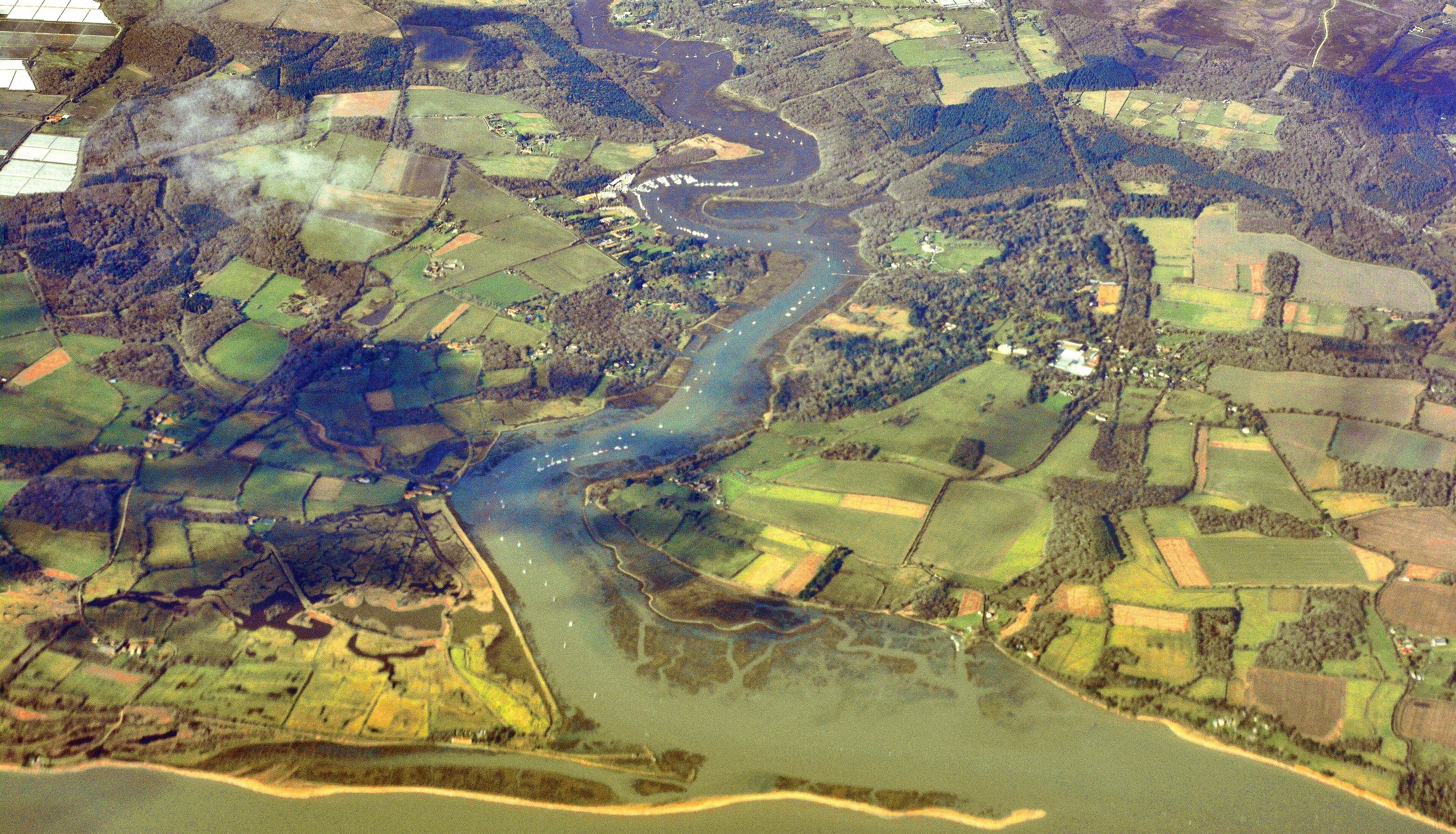 On the south coast of England.
 
Located on the Beaulieu River, Bucklers Hard was once a centre for ship-building. Now there is an interesting museum and a thriving marina.