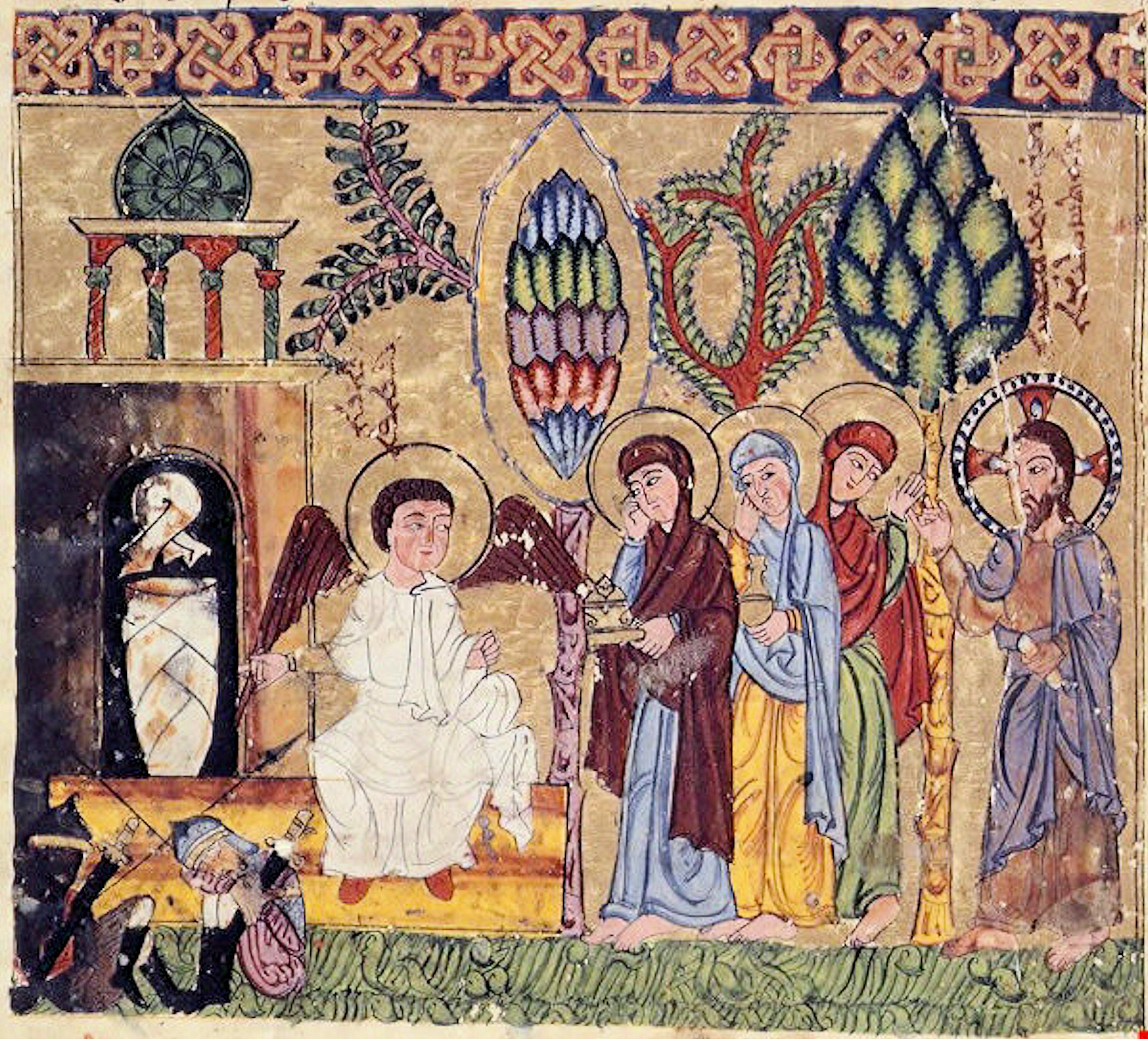 Syriac Gospel c. 1220 northern Iraq Ms. Additional 7170, British Library, London Holy Women at the Tomb