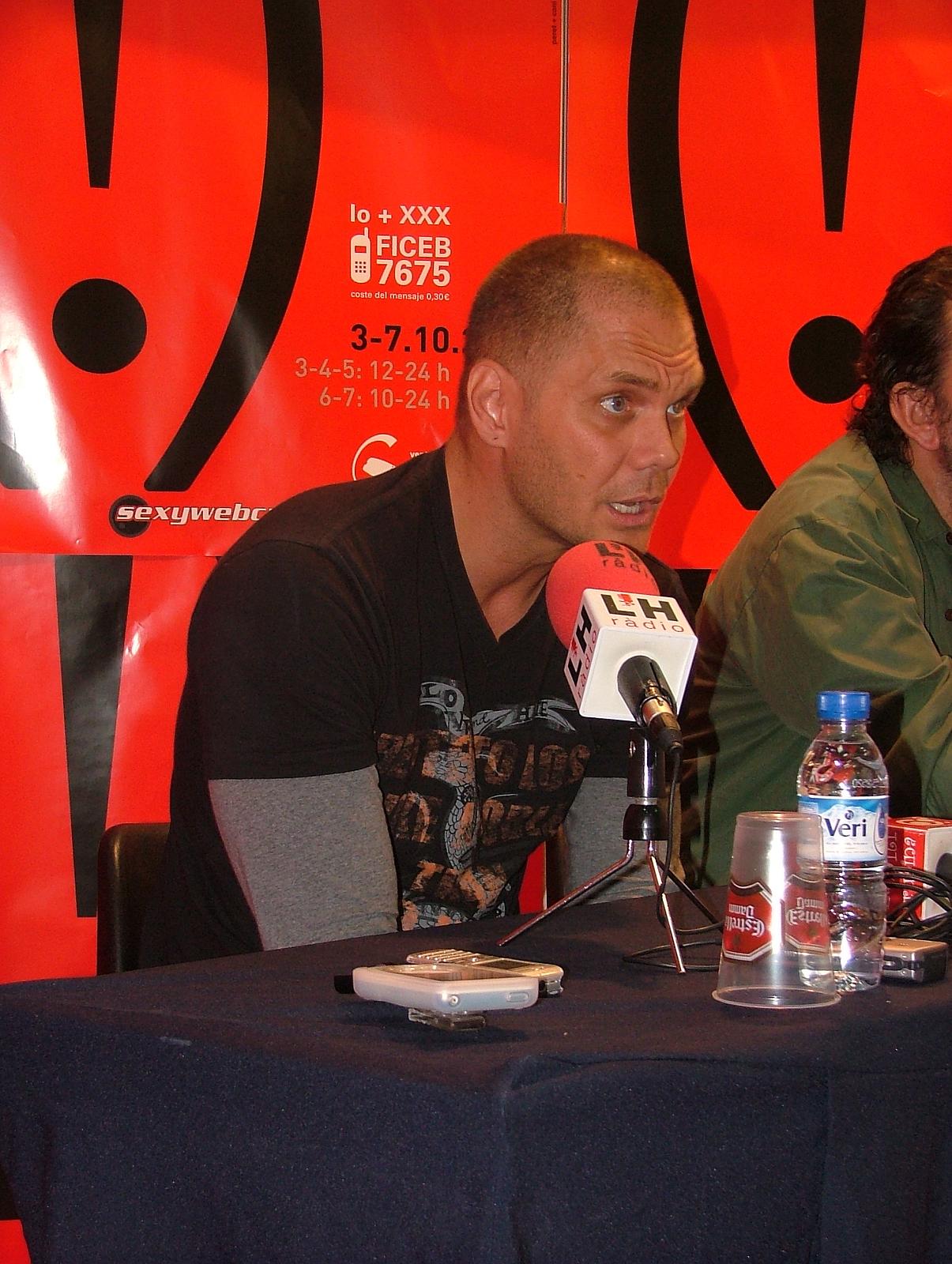 Nacho Vidal , Spanish pornographic actor in  FICEB  2007.