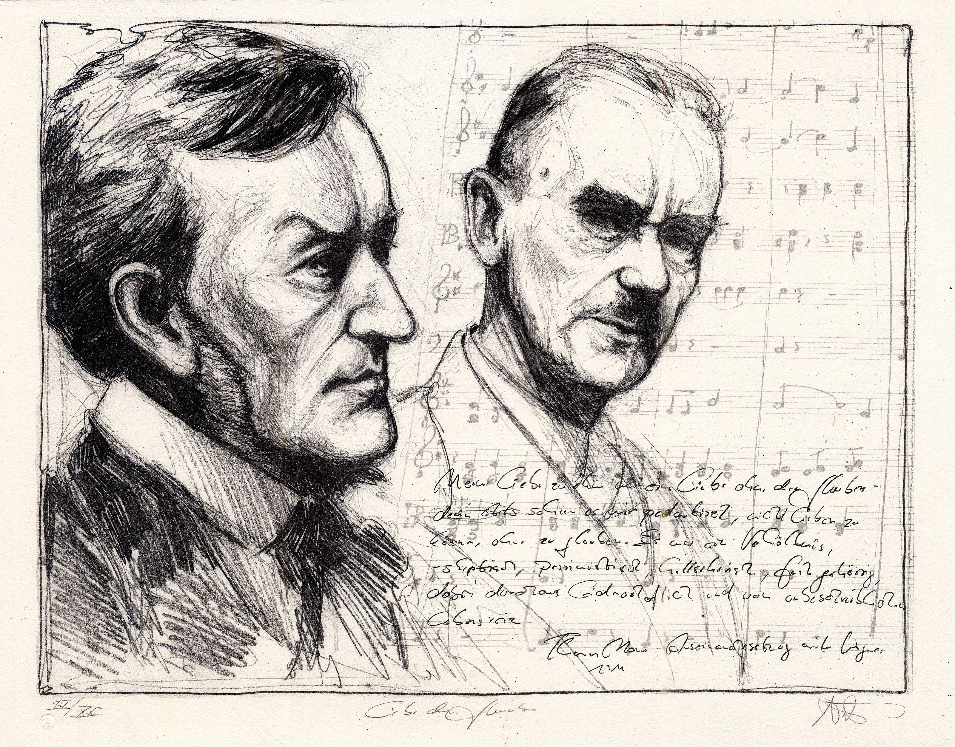 Liebe ohne Glauben (Lithographie) 2011 Buddenbrookhaus Lübeck