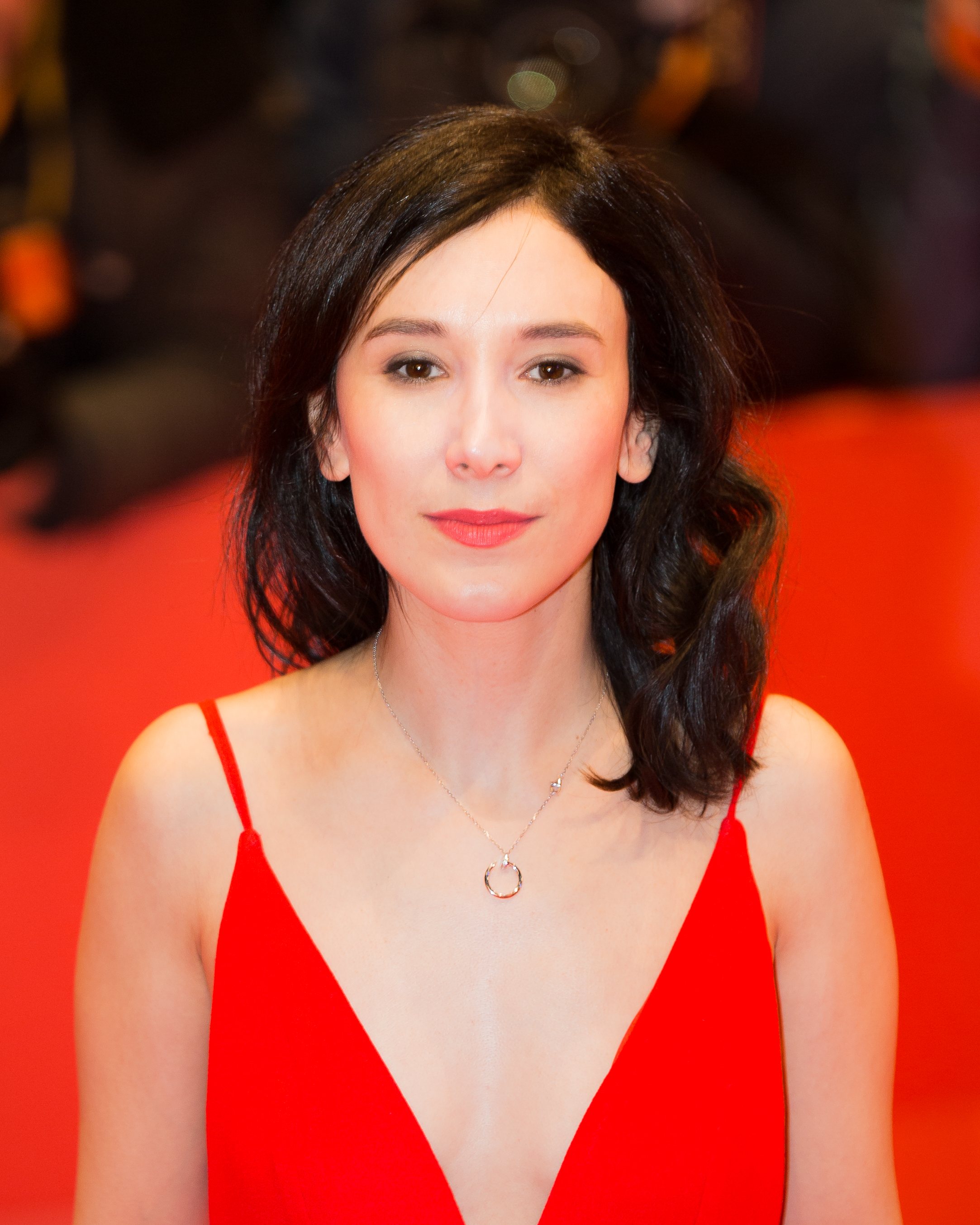 Sibel Kekilli  on the red carpet of the  Berlinale 2017  opening film