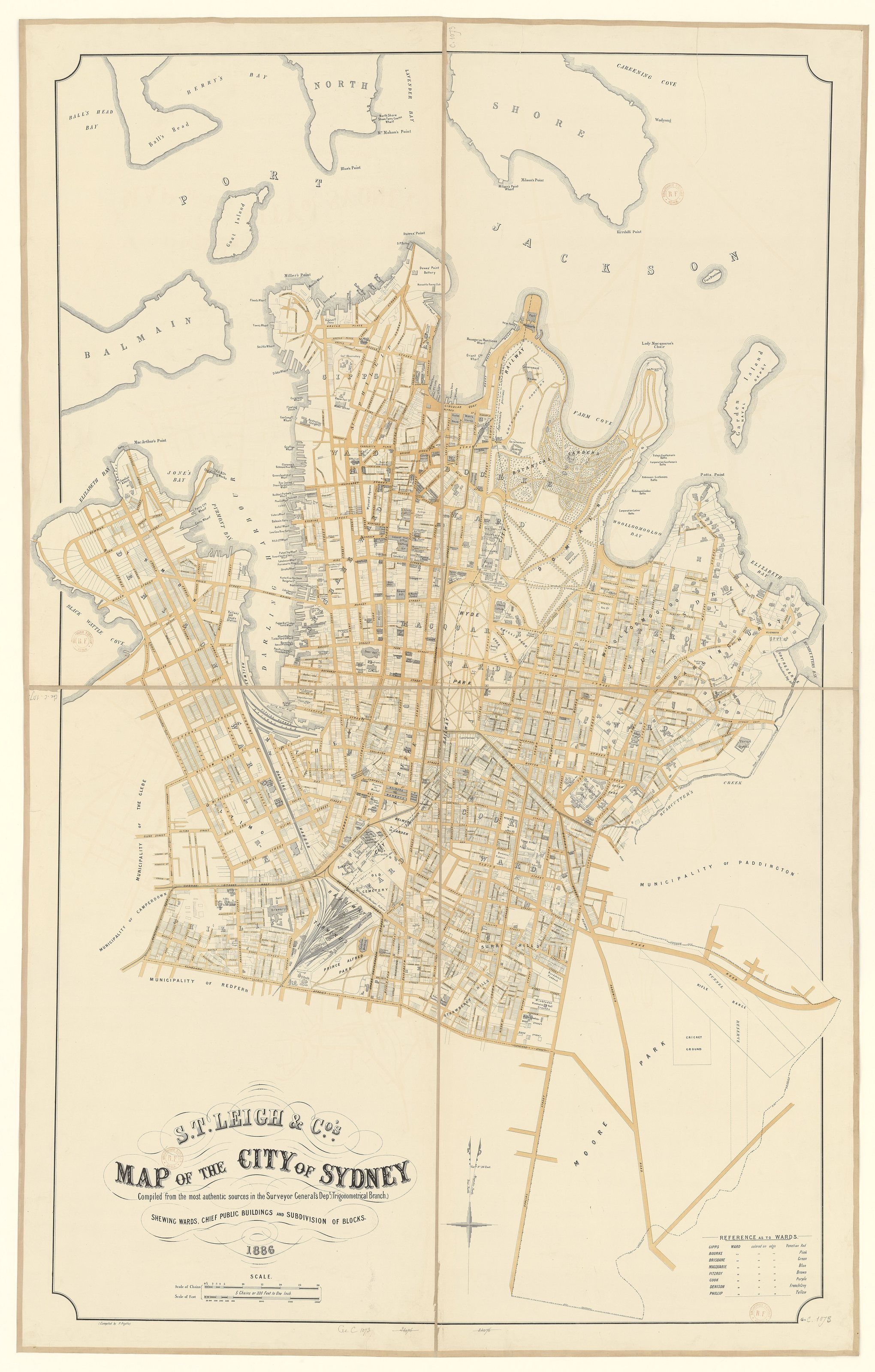 Sujet : Sydney
 Couverture : Australie – Nouvelle-Galles-du-Sud
Langue : anglais
 
Éditeur : S. T. Leigh (Sydney)