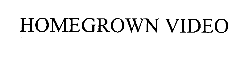Homegrown Video logo